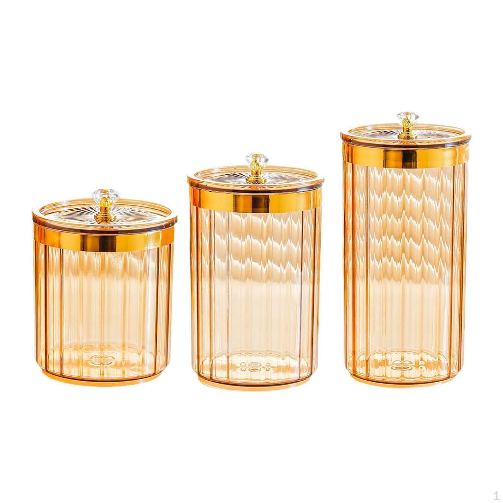 3 штуки Контейнеры для хранения продуктов Герметичная организация с крышками для печенья, сахара