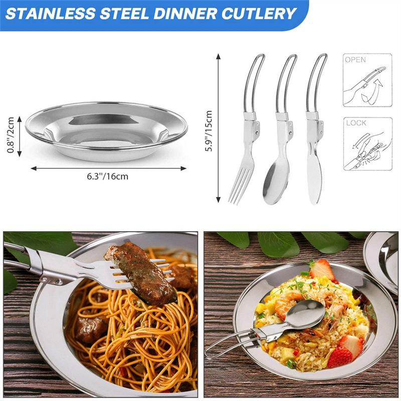 Outdoor cookware, portable pot set, teapot set, outdoor supplies, camping cookware, outdoor cooking utensils