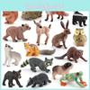 Коллекция ПВХ моделей диких животных для украшения тортов и образовательных экспозиций