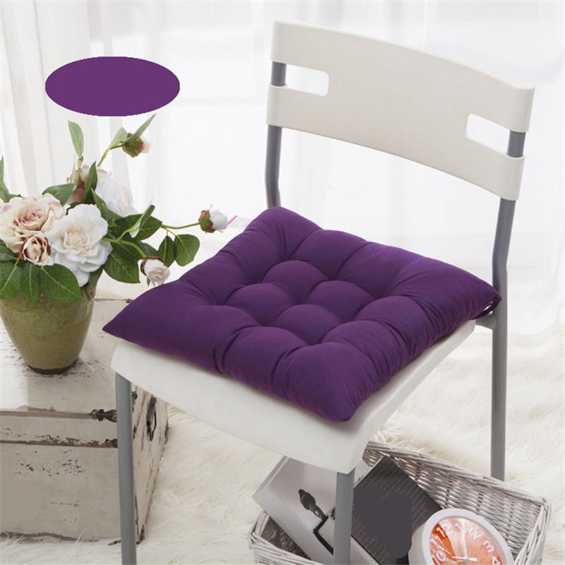 Утолщенная однотонная подушка для стульев в офисе, мягкая подушка для компьютерного сиденья, татами, подушки для квадратных стульев в гостиной, коврики