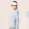 Nude Yoga Wear Sports Jacket Slim Fit Nylon Outerwear Stand Collar Tight Top Running Fitness Wear