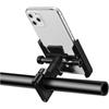 Universal Metal Motorcycle Phone Holder Aluminum Alloy Anti-Slip Bracket GPS Clip Adjustable Phone Stand Motorbike Accessories