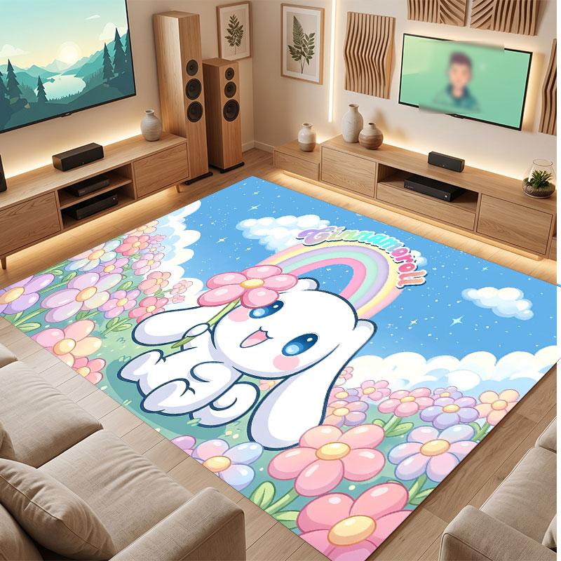 Cinnamoroll Rug Soft Thick Non Slip Floor Carpet for Bedroom Living Room Home Decor