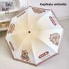 Capybara Cute Cartoon Design Automatic Umbrella Windproof Uv Protect Umbrella for Women Girl Sunny and Rainy Folding Umbrel