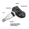 LAUNCH X431 TSENSOR-05 Универсальный датчик TPMS 315 МГц/433 МГц Двойная частота Регулируемый угол Резиновый клапан Монитор давления в шинах