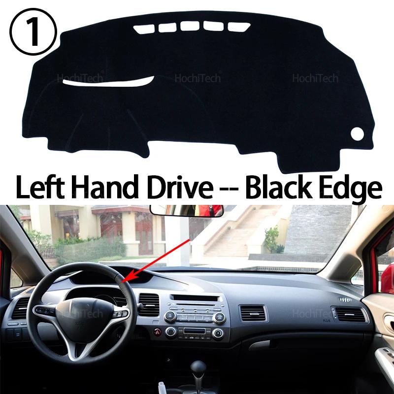 For Honda Civic 8 2006-2011 FB FK FA FD Car Dashboard Cover Avoid Light Pad Instrument Panel Mat Case Carpets