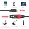 USB C на XLR Female Микрофонный Кабель Type C Male на XLR Female Микрофон Студийный Аудио Шнур USB C на XLR Микрофонный Аудио Кабель