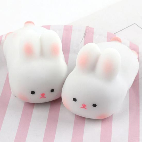Anxiety Release Flexible Popular Funny Adorable Animal Bunny Decompression Squishes Toy Rabbit Fidget