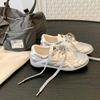 Виноградная мать жемчужная шнуровка круглый носок цветовая гамма повседневная обувь Форрест Гамп кеды женственность универсальная мягкая подошва немецкие тренировочные туфли
