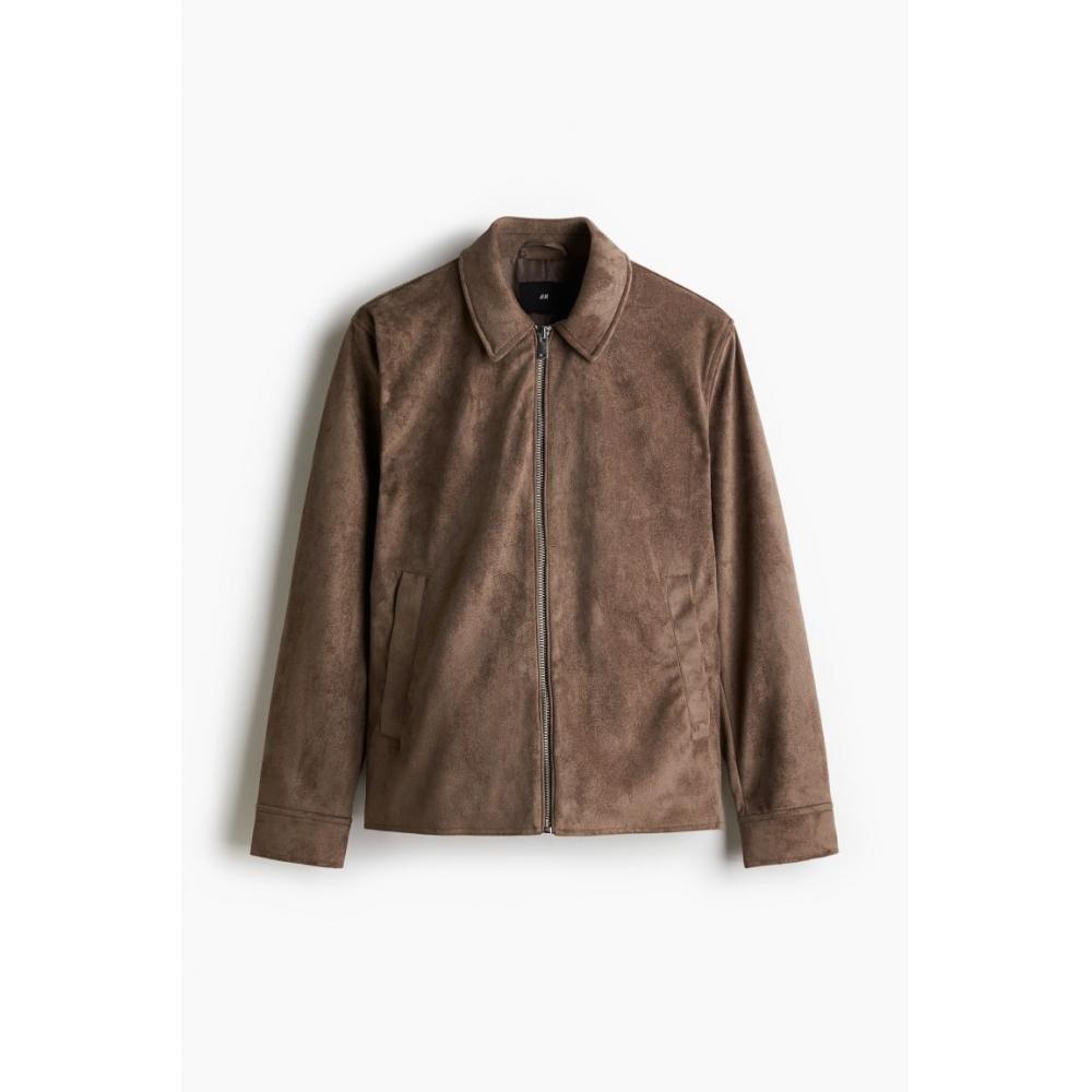 Куртка HM Regular Fit темно-бежевого цвета