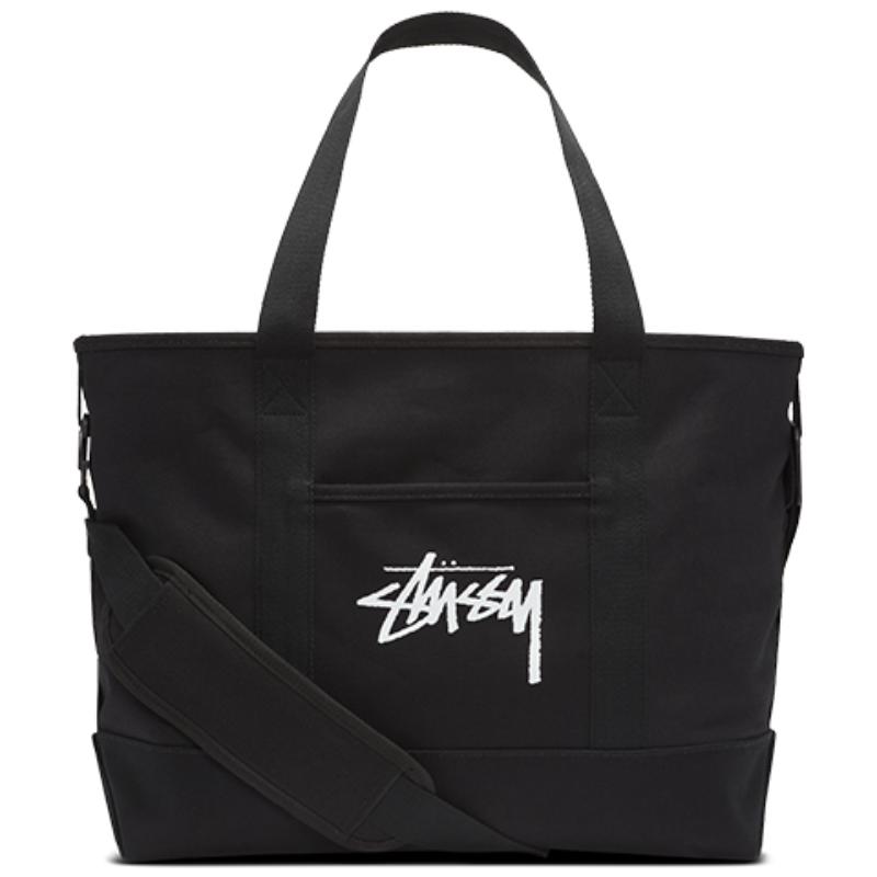 Nike Хлопковая сумка-тоут Stussy Collaboration Сумка для покупок Дорожная сумка Сумки Унисекс Черный Повседневный CZ1521-010