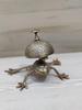 Brass Frog Desk Bell: Antique Style Service Counter Bell
