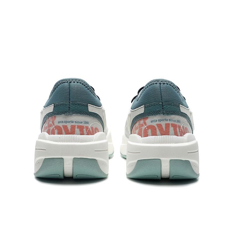 Anta Кроссовки Lifestyle Series с низким верхом, амортизирующие, нескользящие, прочные, спортивные, повседневные, мужские, светло-голубые, белые 112228081-5