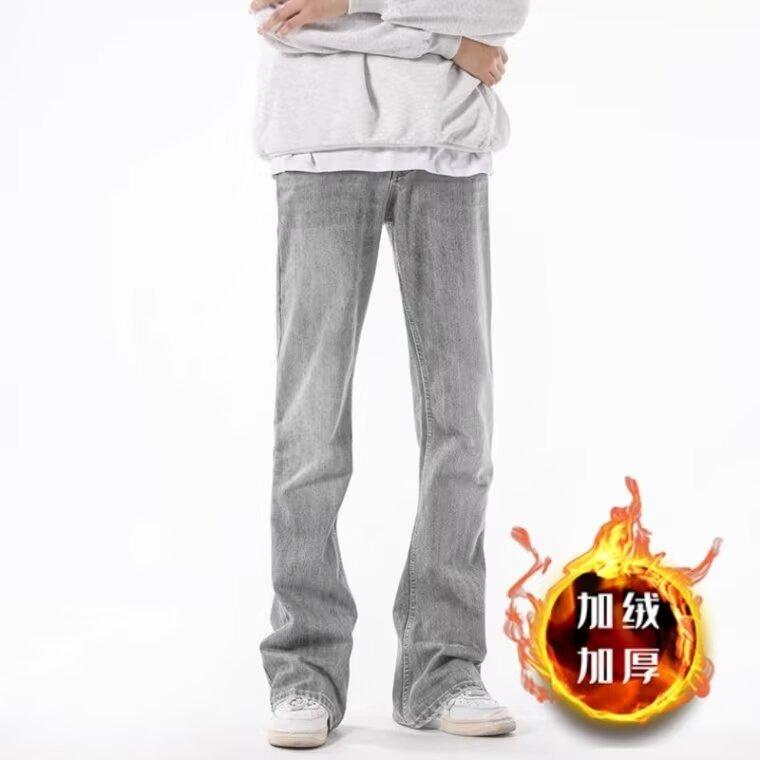 American Street Washed Vintage Jeans Men'S Spring And Autumn Straight Leg Loose Fitting European And American High Street Vibe Style Long Pants