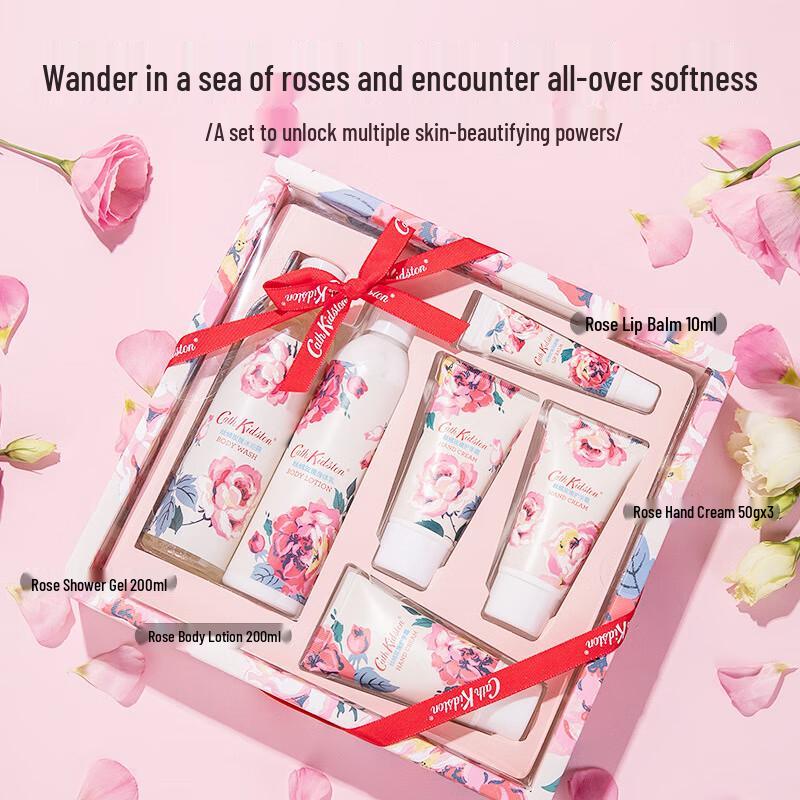 Cath Kidston Velvet Rose 6-Piece Body Care Gift Set