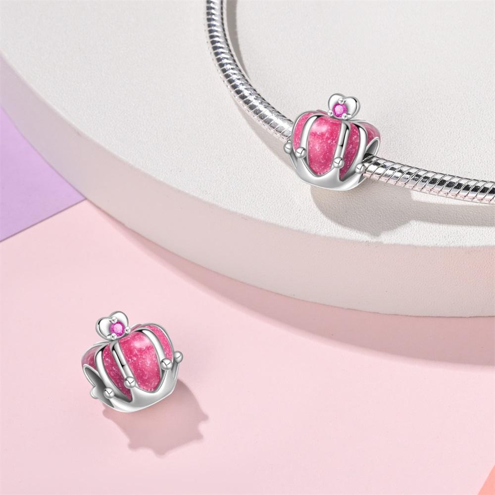 Сладкий Розовый Девочка Современный и Милый Питомец Кошка и Хрустальная Туфелька Подвеска Шарм Подходит для Браслета Бренда Медные Ювелирные Аксессуары