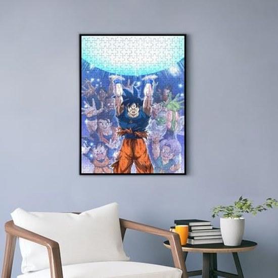 DRAGON BALL Wooden Jigsaw Puzzle 500 Pieces Completed Size 3852cm Anime-style Character Illustration High-Definition Print Beginner Entry Wall Display