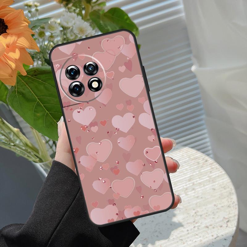 Love Rose Gold Style Case For OnePlus 15 15R 12 12R 13T 13R 13 11 10 10R 10T 8T Nord 5 CE 2 3 4 Lite N20 N30 Cover