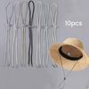 10PCS Flexible Removable Hat Chin Cord Straps Adjustable Cord Fasteners Windproof Rope Sun Visor Bucket Hat Accessories