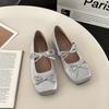 2025 весна и лето мода обувь Doudou универсальные туфли Мэри Джейн удобные женские туфли модные квадратные головки увеличивают внутреннюю высоту туфли на плоской подошве