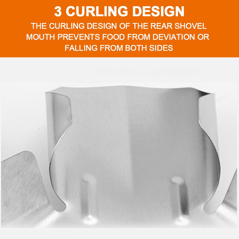 Лопатка для упаковки попкорна Кухонный гаджет Нержавеющая сталь Лопатка для картофеля фри Специальная для гамбургеров Инструмент для выпечки Лопатка