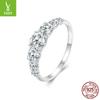 50 Points Moissanite Ring Proposal, Classic Sparkling Luxury Love Ring Holder 925 Sterling Silver Wedding Ring