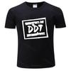 Новая футболка черные топы для мужчин DDT Tee Логотип российской группы Мерч Мужская футболка летняя футболка большого размера дропшиппинг
