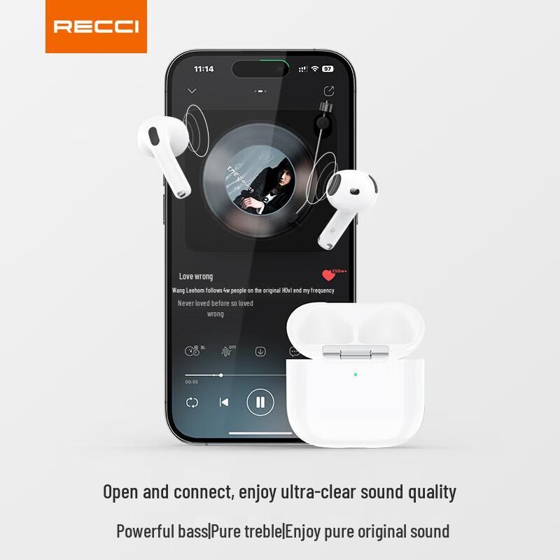 Recci G600C Pro Noise-Canceling Semi-In-Ear Bluetooth Earphones