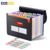12 Pocket Expanding File Folder, Accordion Organizer with Colorful Tabs, Portable Letter/A4 Document Holder for Office Home
