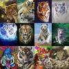 5D DIY Full Drill Diamond Painting Tiger Rhinestones Embroidery Mosaic Craft Kits Wall Painting