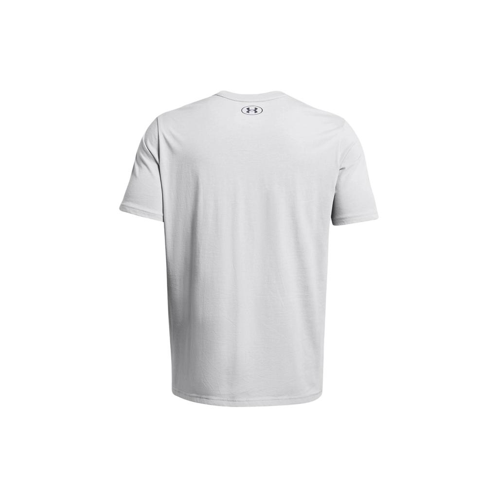 Under Armour Футболка с круглым вырезом и принтом букв, свободная, с коротким рукавом, мужская, серая 1383304-011