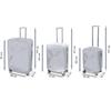 coral high Набор чемоданов из 3 предметов Diamond ABS Silver 16615