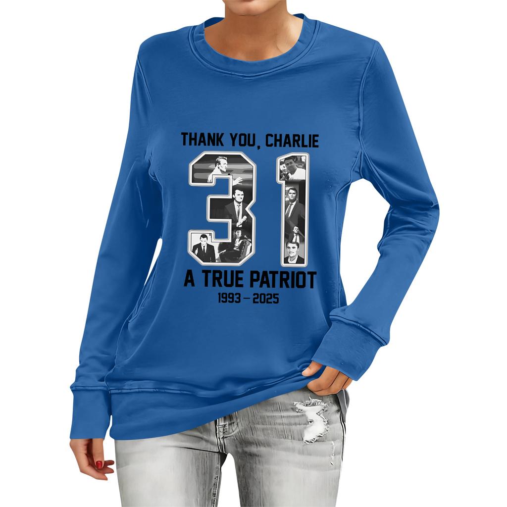 Women's Fashion Casual Long Sleeve Printed Neck Top