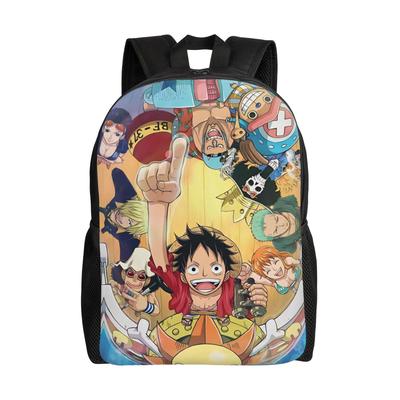 Рюкзак повседневный One Piece Спортивный Студенческий Туристический для походов Luffy Zoro Sanji Daypack для мужчин женщин Колледж Сумка через плечо