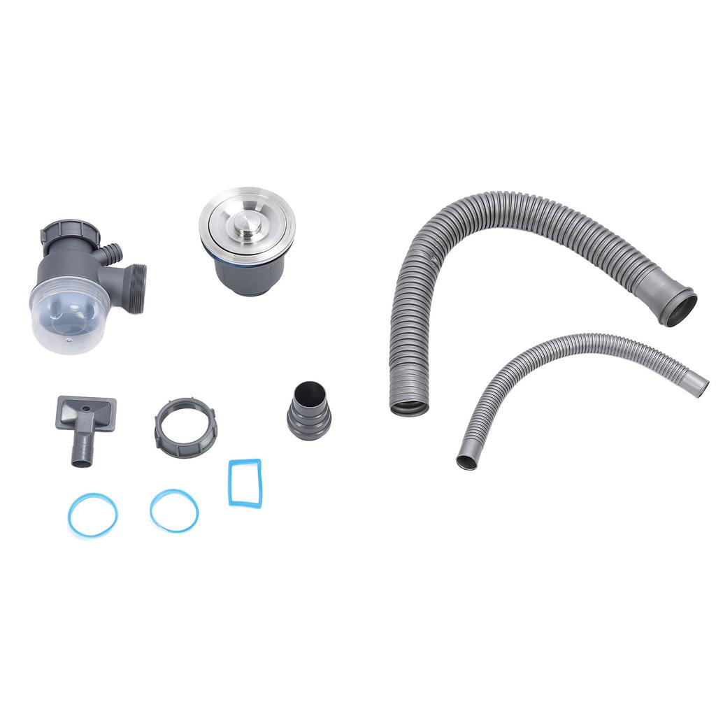 Kitchen Sink Hose Drain Kit Expandable Leakage Proof Sink Draining Pipe Kit for Single Kitchen Sink