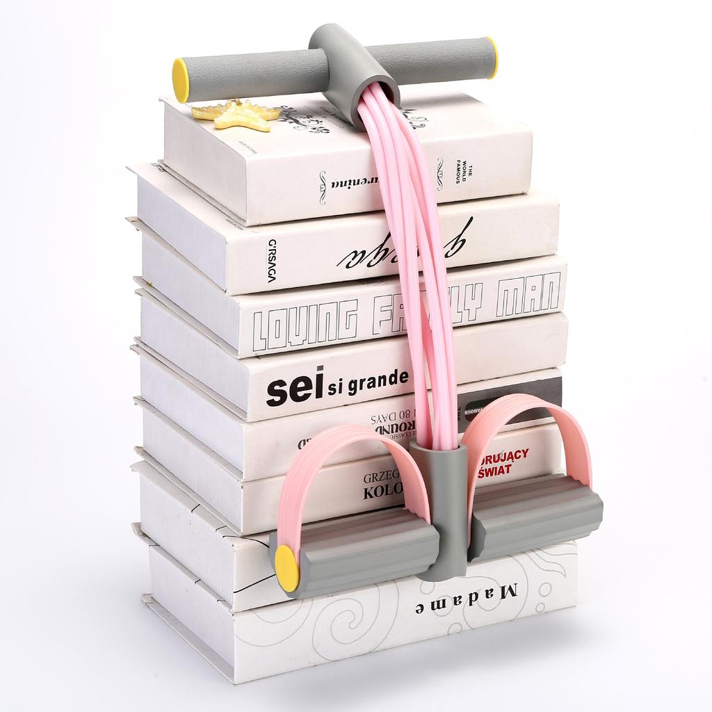 Oem Multi-function Home Fitness & Yoga Resistance Bands 6 Tubes Tension Rope & Pedal Elastics Tape