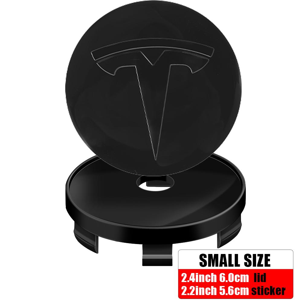 4pcs 60mm Tesla Car Wheel Center Hub Center Caps Emblems Car Logo Car-Styling Accessories For Tesla Model 3 Y S X Roadster Coil