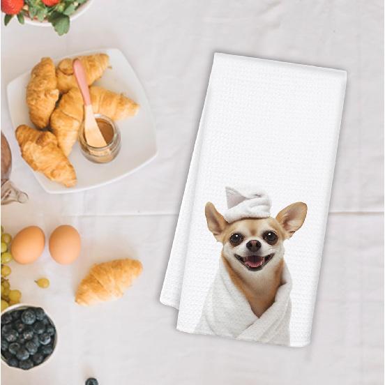 Funny Chihuahua Hand Towels for Bathroom, Chihuahua Gifts Decorative Towels for Bathroom Washroom, Chihuahuas Lover Mom Gifts, 16x24 Inch