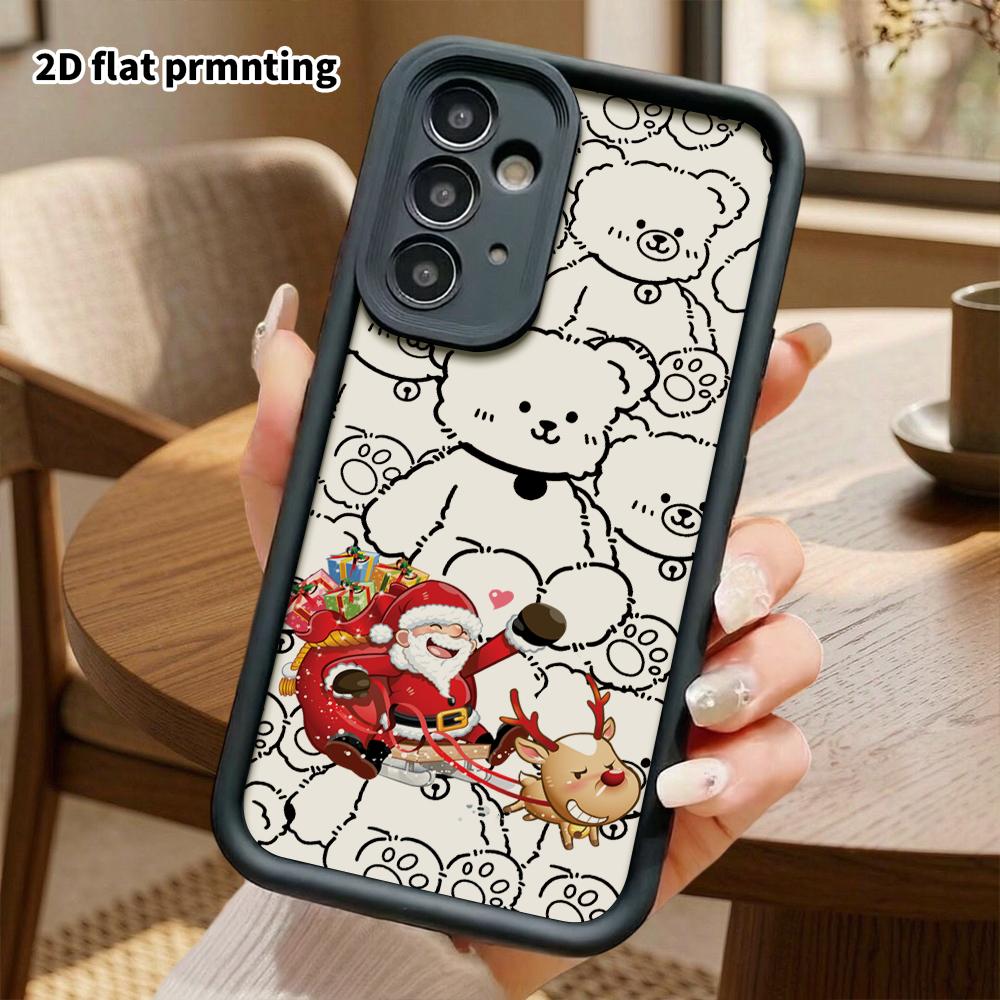 Phone Case: 2D Flat Samsung Galaxy A34 A35 M05 M06 S20 S22 S21 FE Plus 5G Protective Case, Santa Claus Gift, Christmas and Halloween Gift