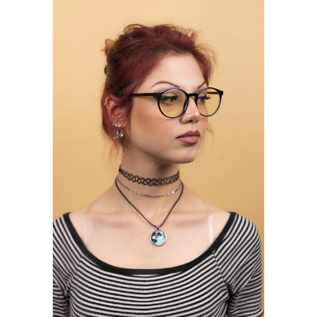 Unisex Bone Brown Blue Light Protected Screen Glasses (computer Screen Glasses)