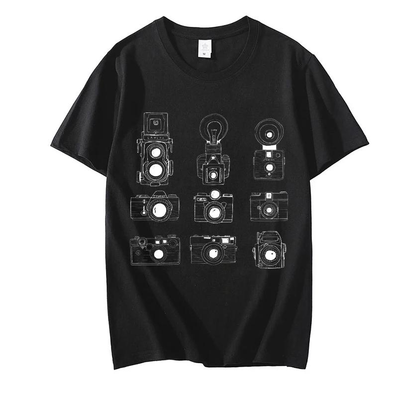 Camera Lover Shirt for Men Photography Print Tshirt Women Men Tshirt Photography Lover Shirt Funny Camera T Shirt Men Clothing