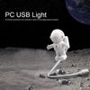 Энергосберегающий мини-ночник с USB-светодиодом в форме астронавта/космонавта, лампа для компьютера, ноутбука