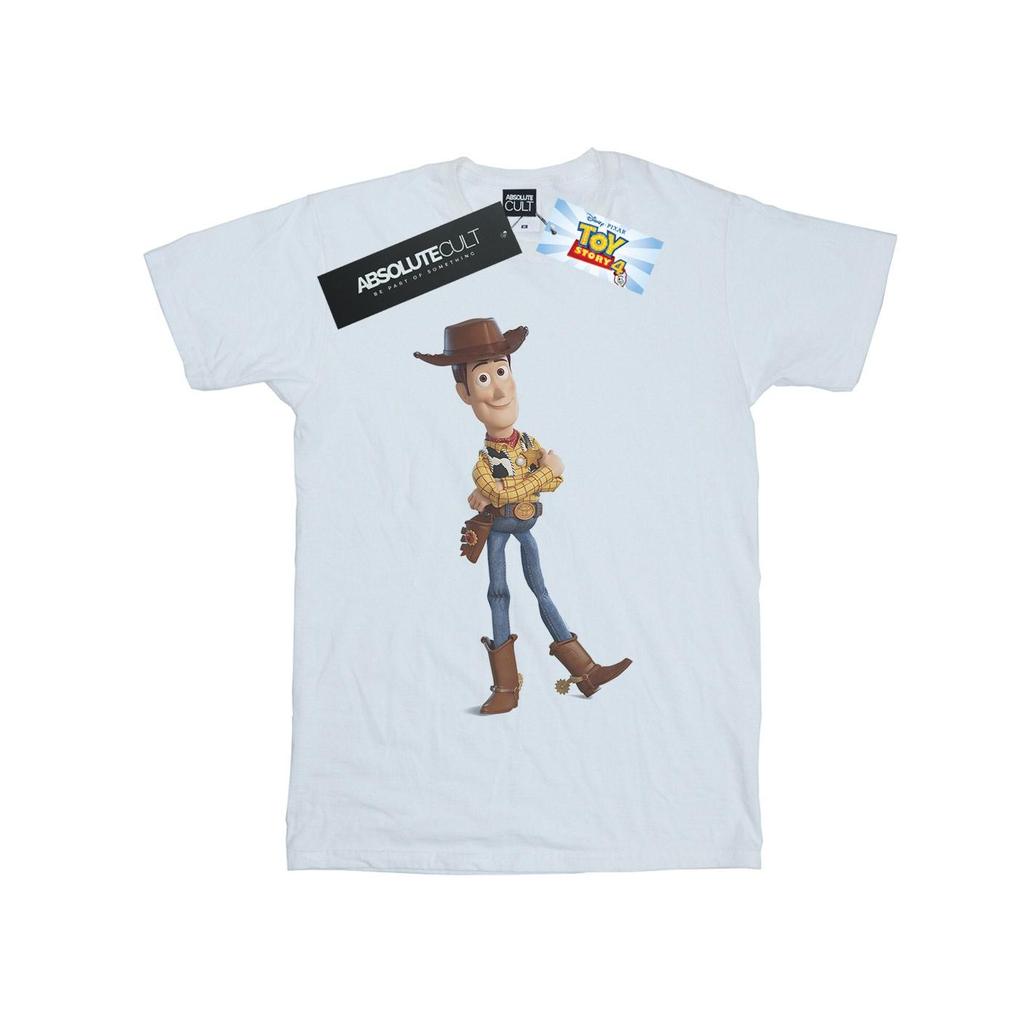Disney Womens/Ladies Toy Story 4 Sherrif Woody Cotton Boyfriend T-Shirt