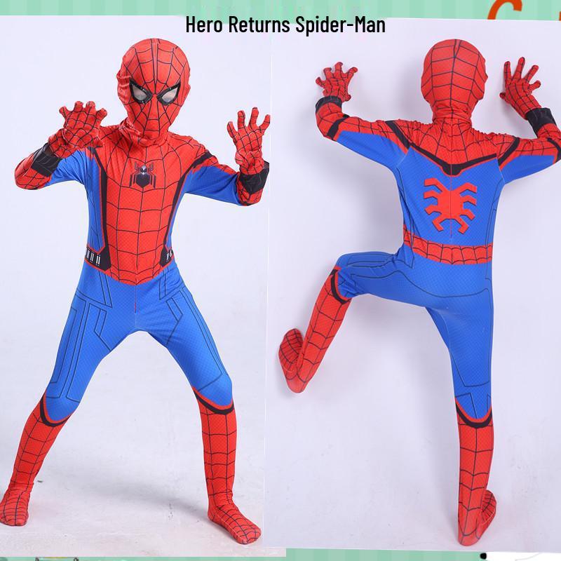 Halloween Star-Shine Spider-Man Jumpsuit: Far From Home Cosplay Miles & Gwen