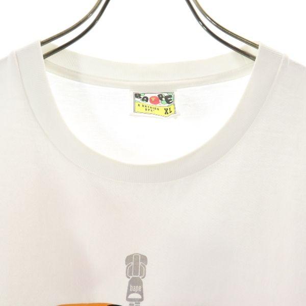 A Bathing Ape Футболка с двусторонним принтом Тигр XL Белая Мужская Б/У