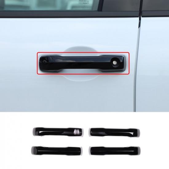 Glossy Black Exterior Side Door Handle Cover Trim Fit For Toyota Tundra -24