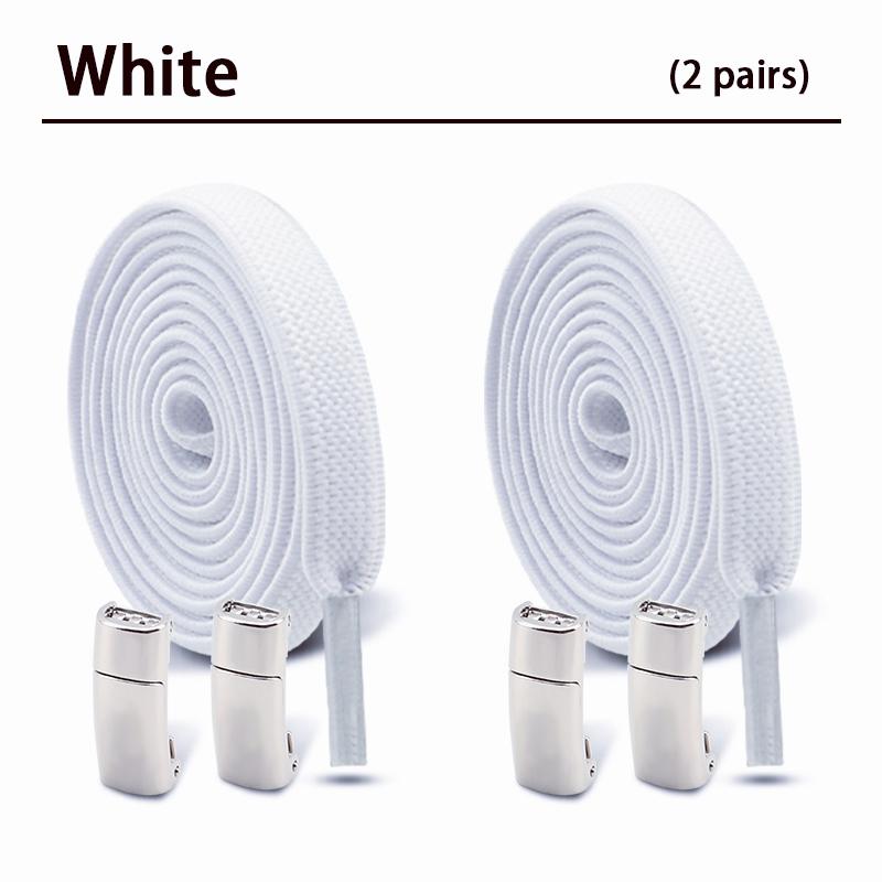 Магнитные шнурки без завязок Плоские эластичные шнурки Кроссовки Ботинки Без завязывания Шнурки Резинки для обуви Аксессуары 2 пары