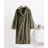 Winter Women High Quality Faux Rabbit Luxury Long Fur Coat Lapel OverCoat Thick Warm Female Plush Jacket Large Size 5XL