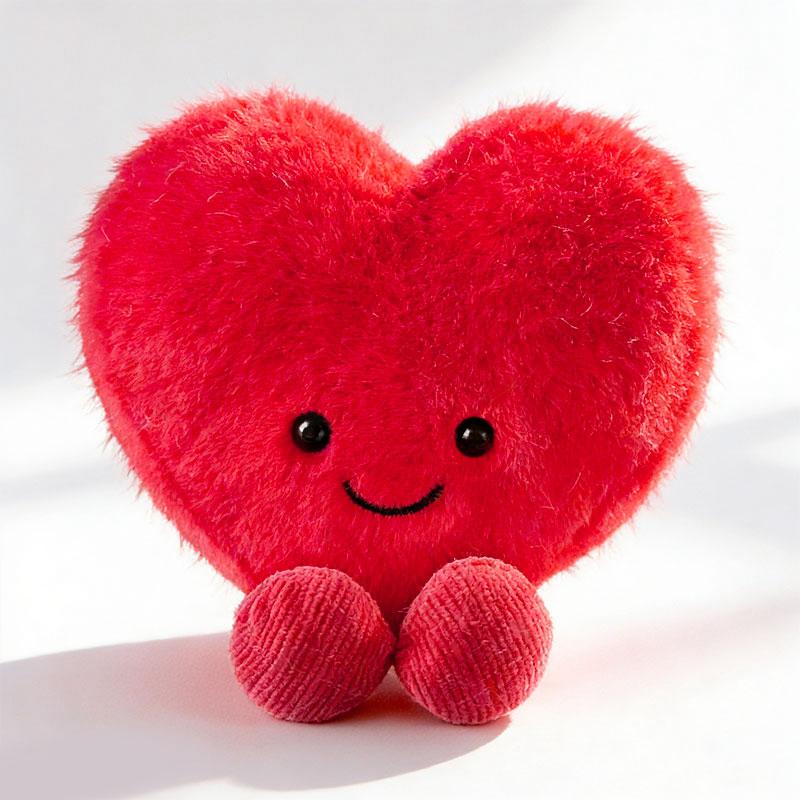 Heart-shaped Plush Toy Dolls for Gifts Couples Valentine's Day Romantic Birthday Presents Love Plush Figures