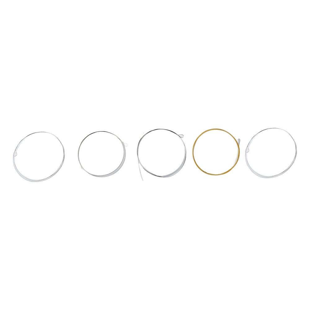 Stainless Steel Material 5 String Banjo Strings Silver+Golden Strings For Banjo Playing
